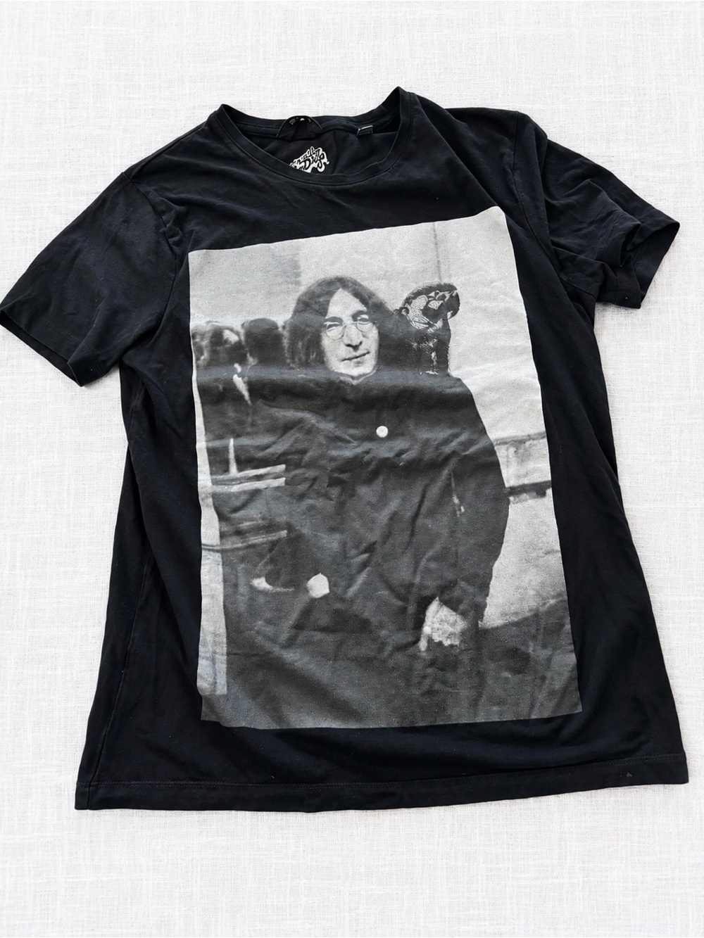 Only & Sons Men’s Small Black Photo Graphic T-Shirt Streetwear Tee